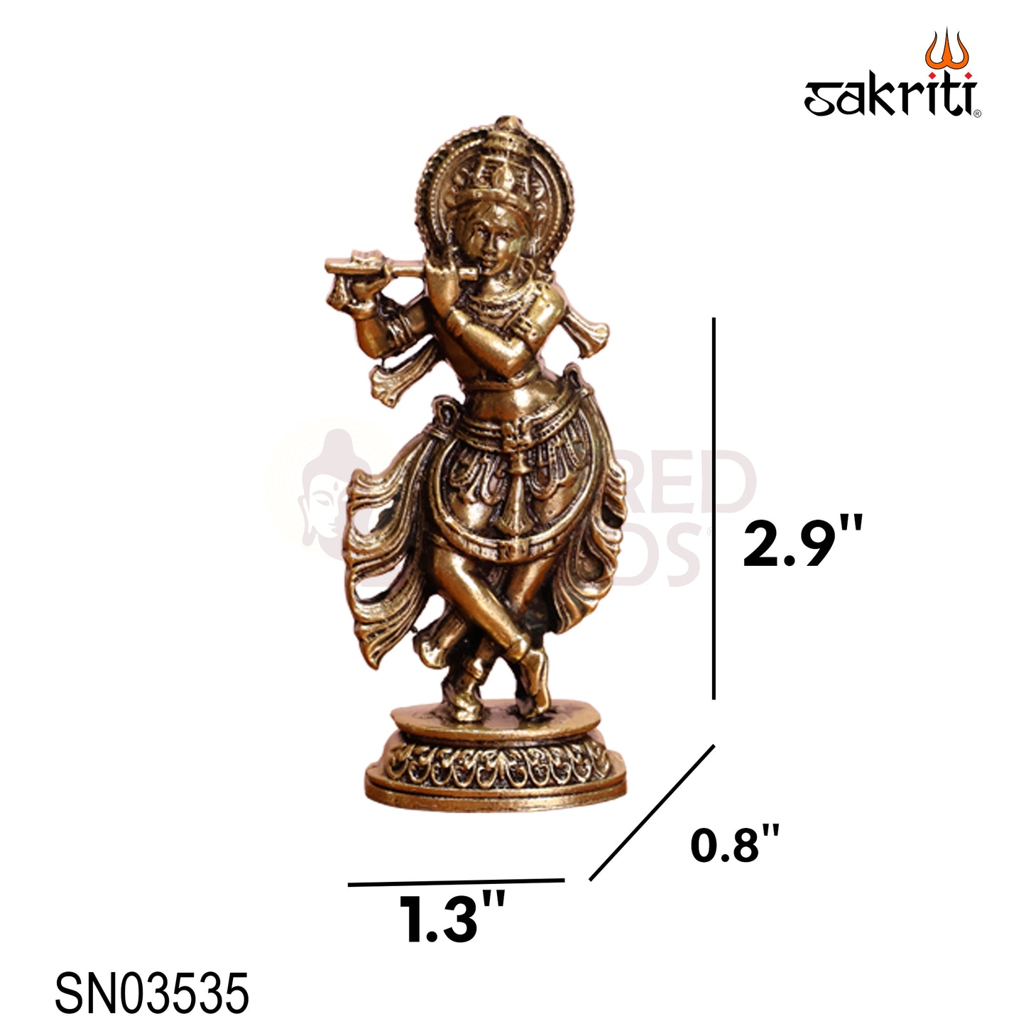 Brass Dasavatharam Set – 2.9 Inch (10 Pieces) Vishnu Avatars for Pooja Room and Home Decor