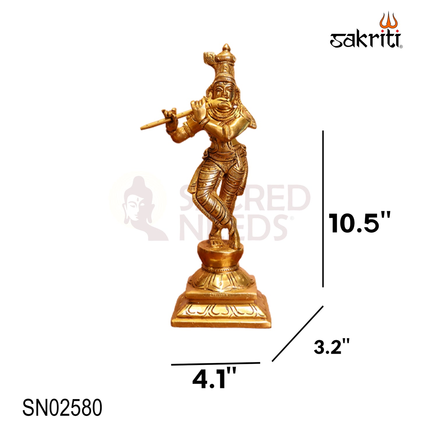 Brass Dasavatharam Idol Set – 10.5 Inch Ten Vishnu Avatars for Pooja Room, Temple and Home Décor (10 Pieces)