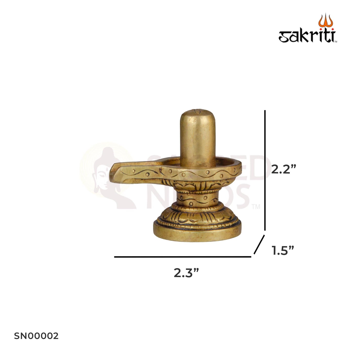 Brass Shiva Lingam – 2.2 Inch Height | Small Shivling for Pooja, Meditation & Home Temple