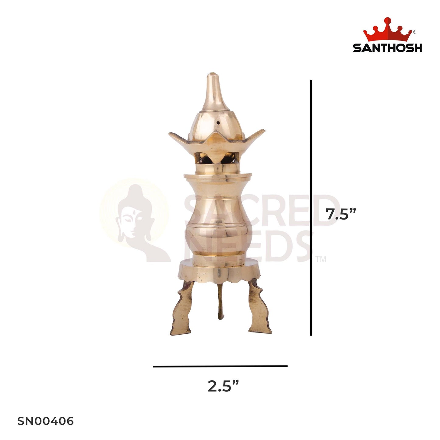 Brass Shubham Set – 7.5 Inch Height | Complete Brass Pooja Set for Rituals & Decorations