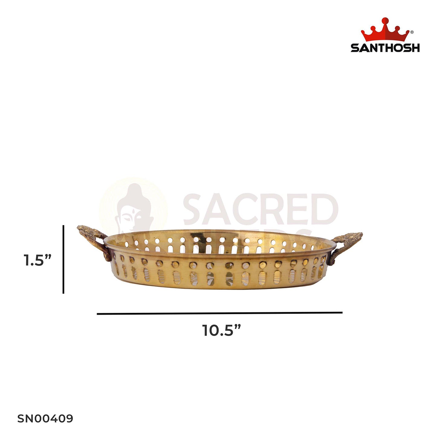 ICC Handle Khumcha – 1.5 Inch Height | Traditional Brass Khumcha with Handle for Pooja & Rituals