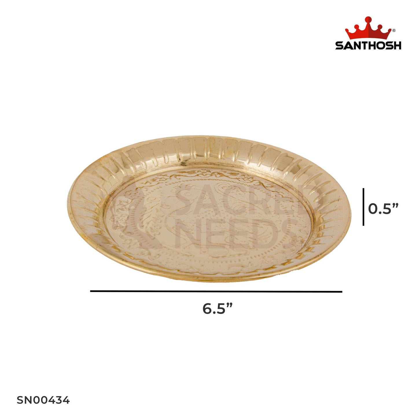 ICC Nagas Plate – 0.5 Inch Height | Brass Plate for Nagas Offering & Pooja