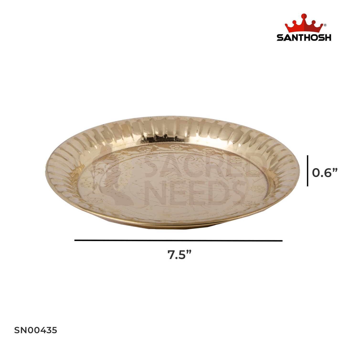 ICC Nagas Plate – 0.6 Inch Height | Brass Plate for Nagas Offering & Pooja