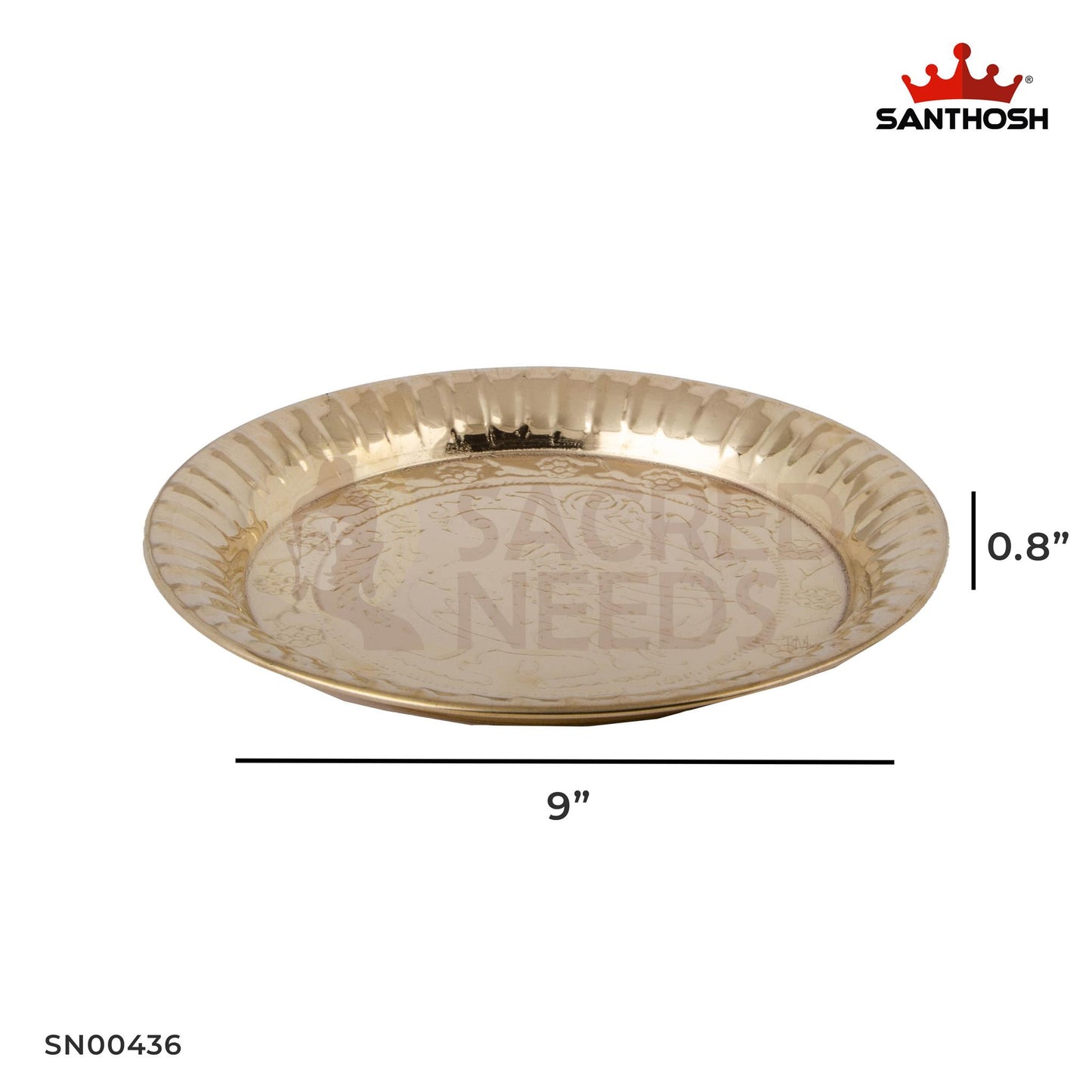 ICC Nagas Plate – 0.7 Inch Height | Brass Plate for Nagas Offering & Pooja