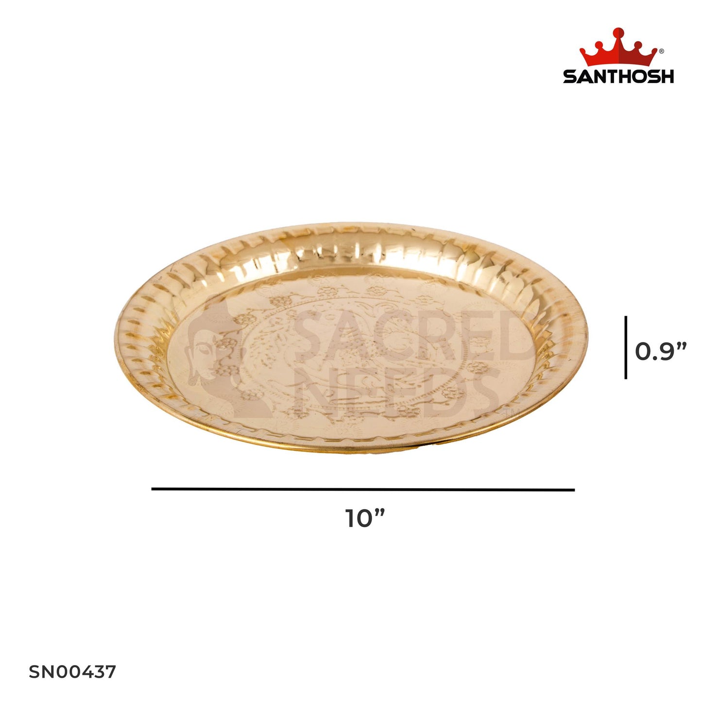 ICC Nagas Plate – 0.8 Inch Height | Brass Plate for Nagas Offering & Pooja