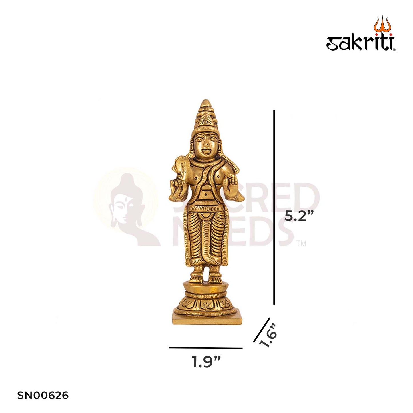 Brass Navgraha Set – 5.2 Inch Height (Each) | 9 Planet Brass Idols for Temple Use, Astrology Remedies & Pooja