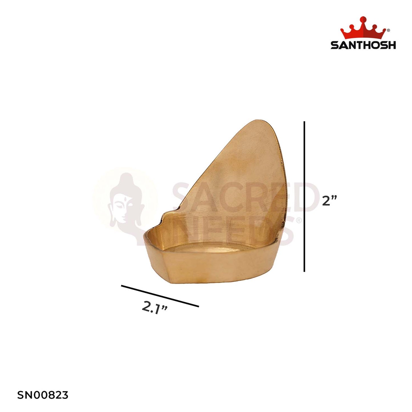 Brass Madai Vilakku – 2" Height | Beautiful Brass Vilakku for Home, Temple & Pooja