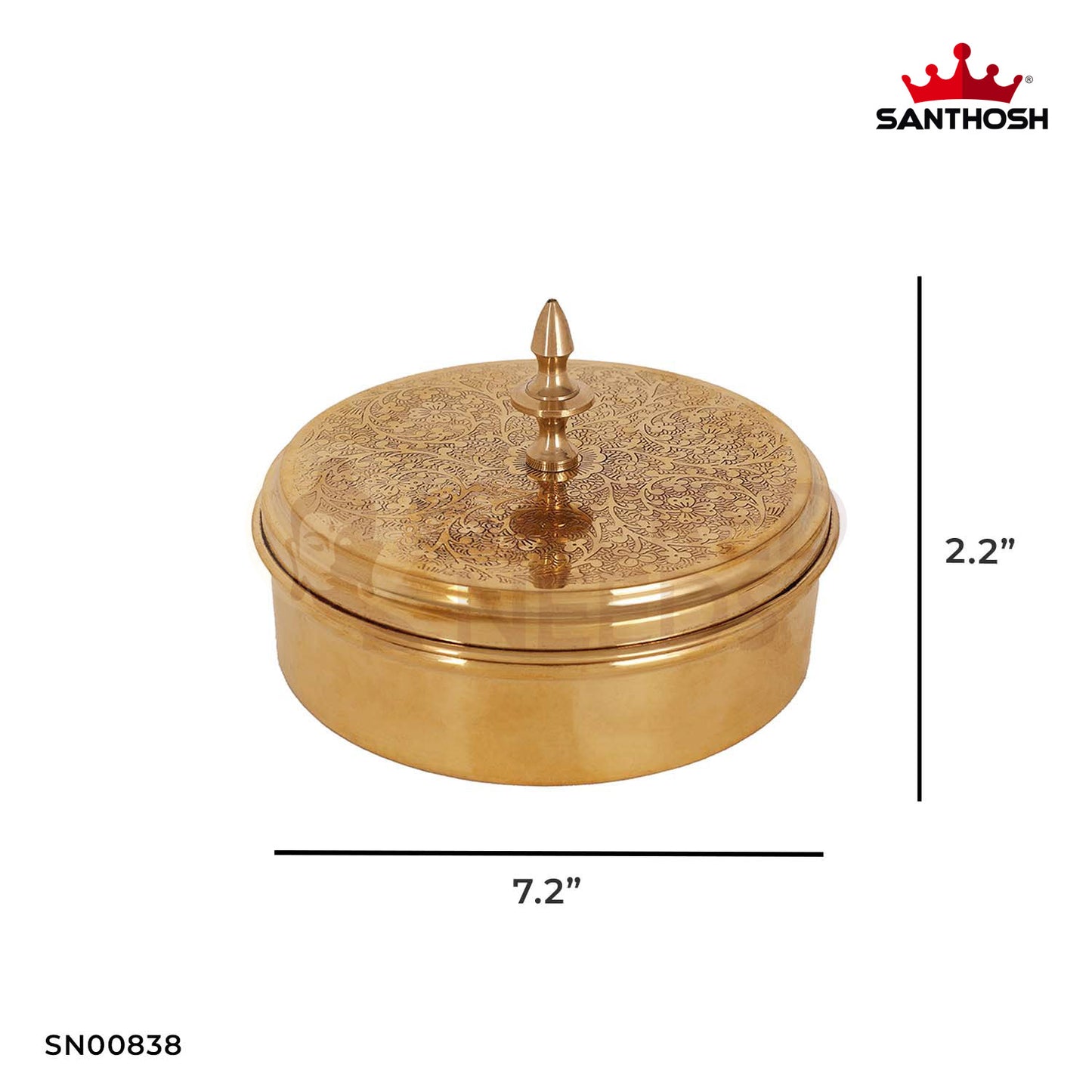 ICC Spices Box – 2.2 Inch Decorative Spice Organizer for Indian Kitchens & Homes