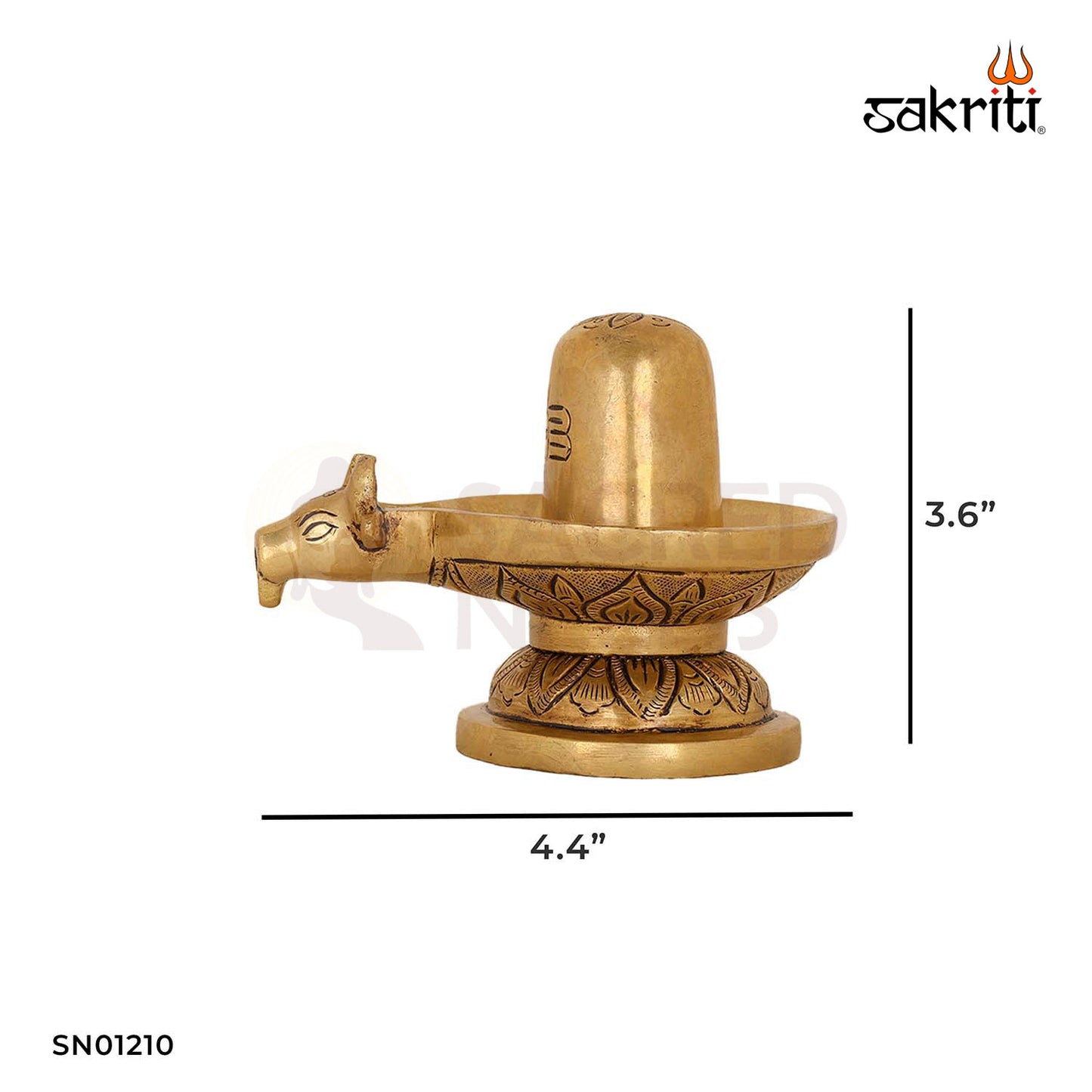 Brass Shiva Lingam – 3.6 Inch Height | Small Lord Shiva Pooja Idol & Home Décor Figurine