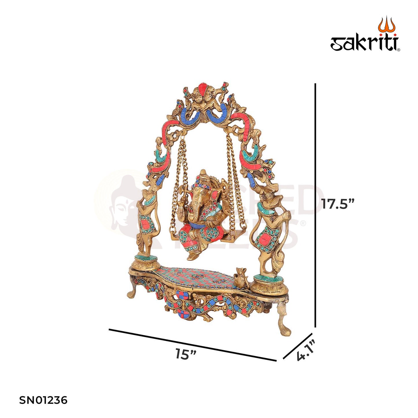 BRASS JHULA WITH GANESHA