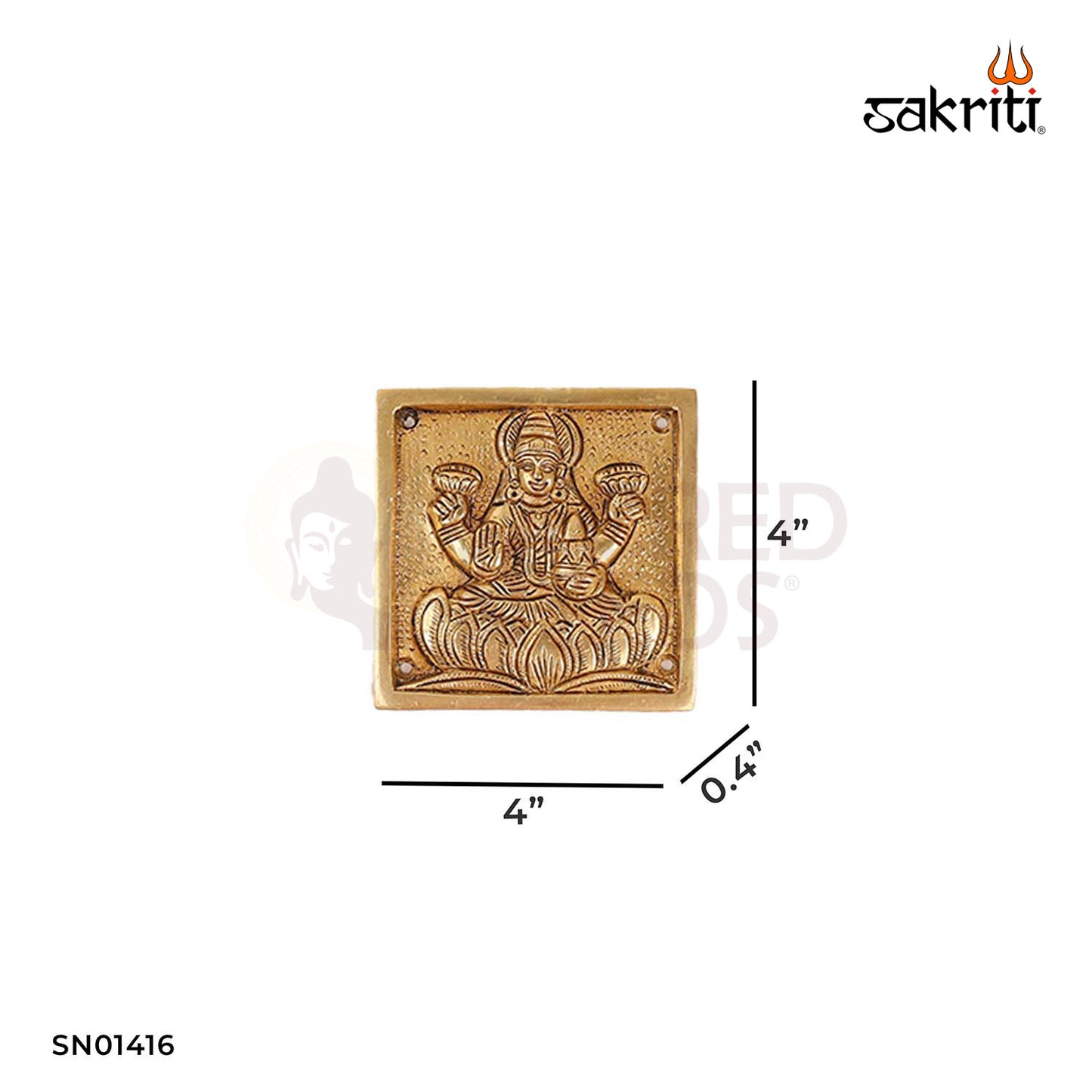 Brass Astalakshmi Wall Mounted Plates – 4 Inch Sacred Decor for Pooja and Wall Hanging