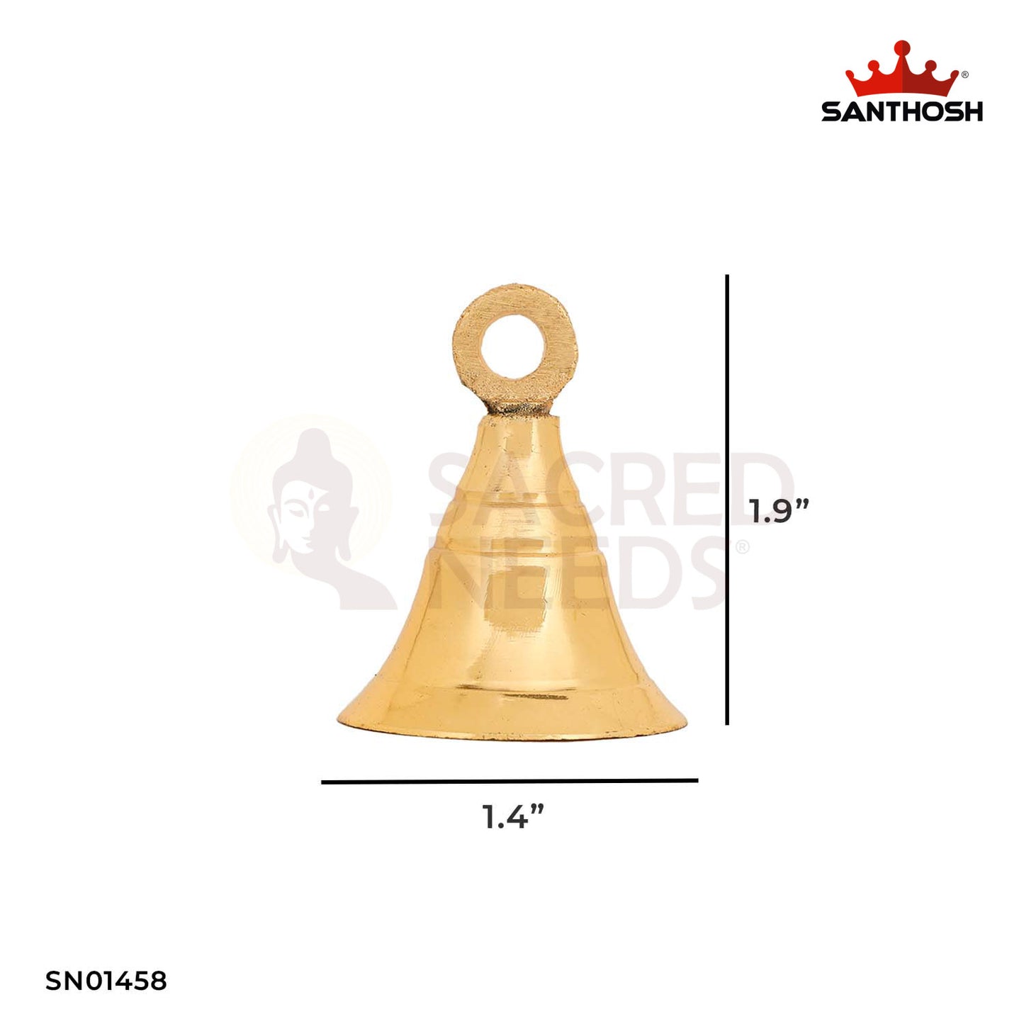 Brass GP Door Bell – 1.9 Inch Small Door Ghanti