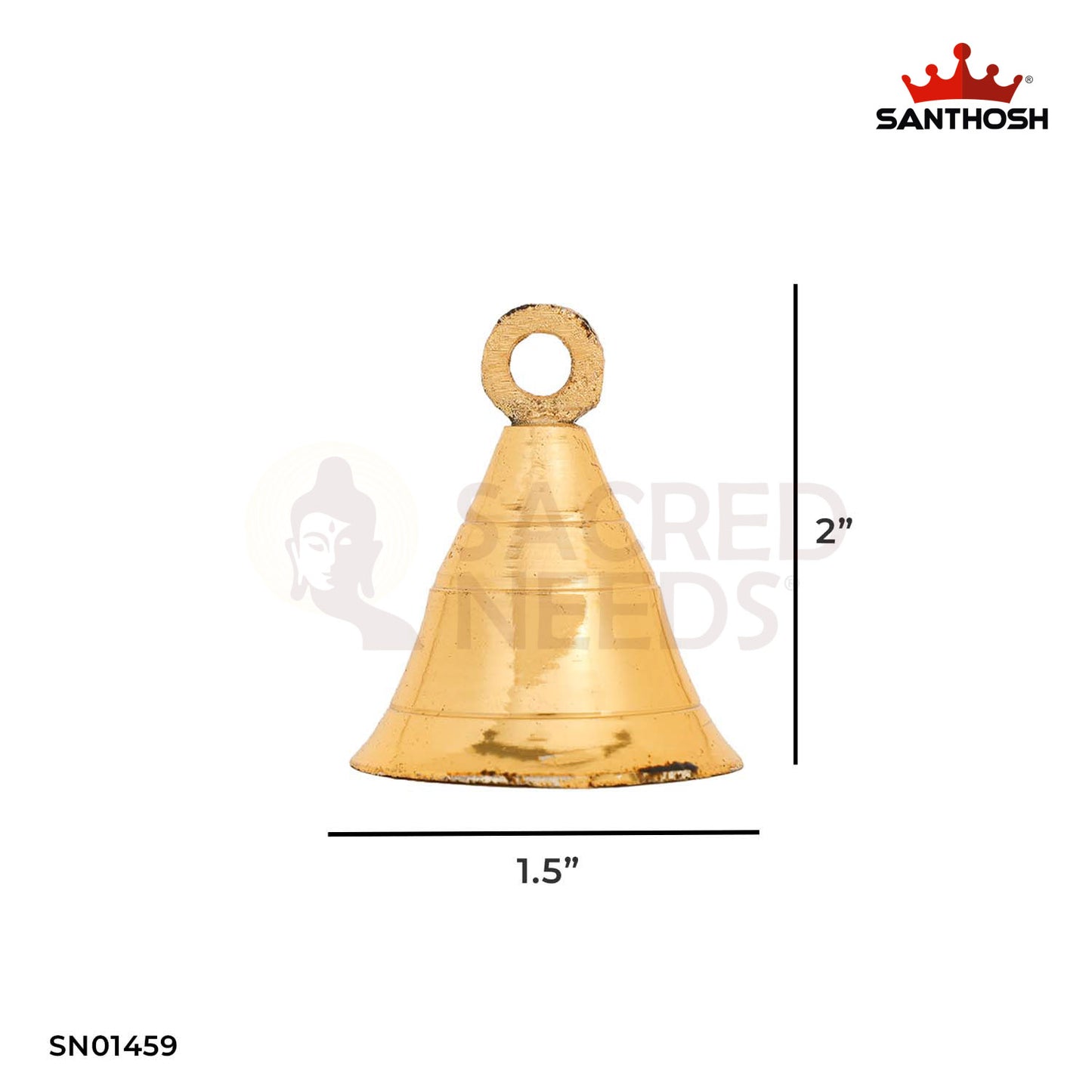 Brass GP Door Bell – 2 Inch Brass Sound Ornament