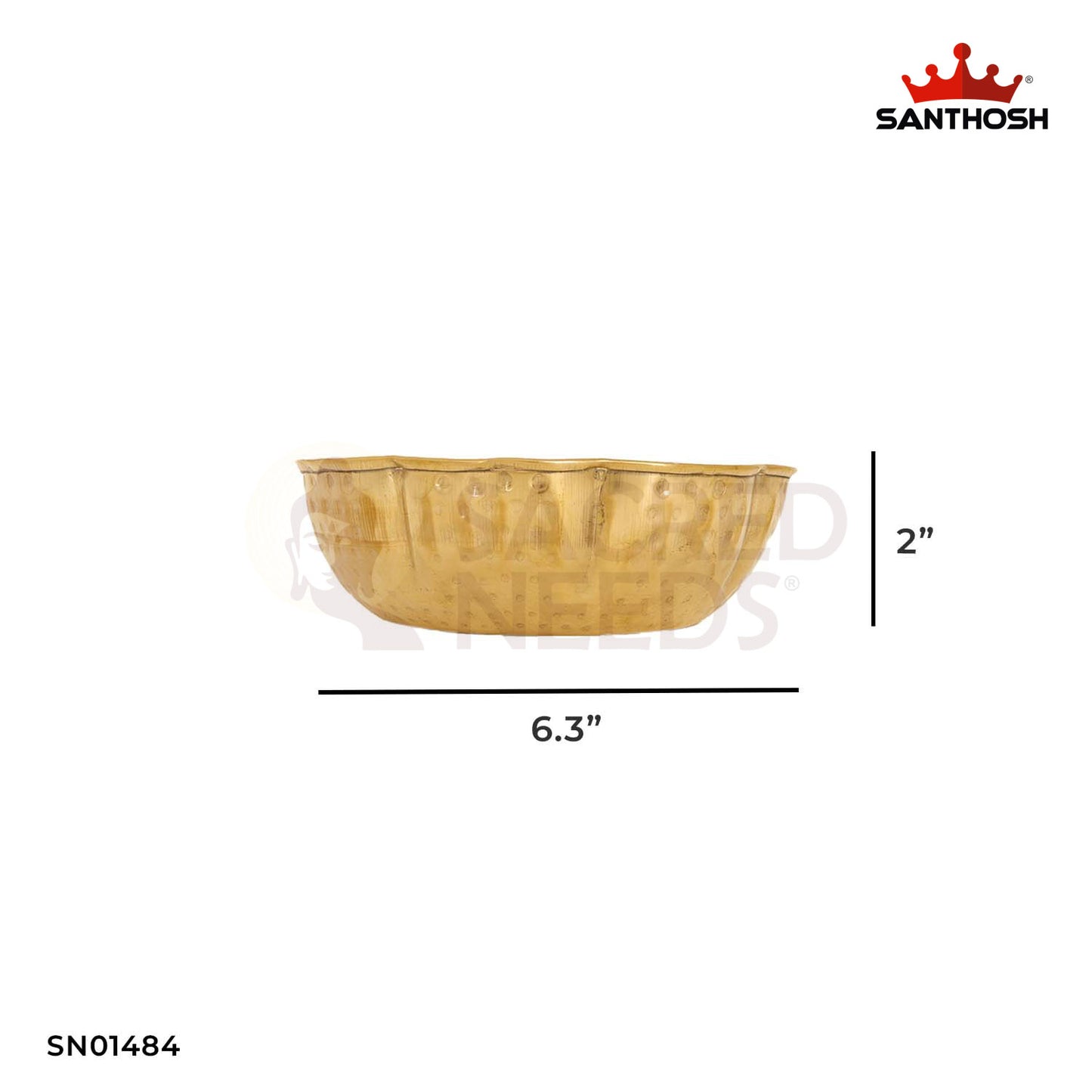 Brass Hammered Bowl – 2 Inch Decorative Snack or Serving Bowl