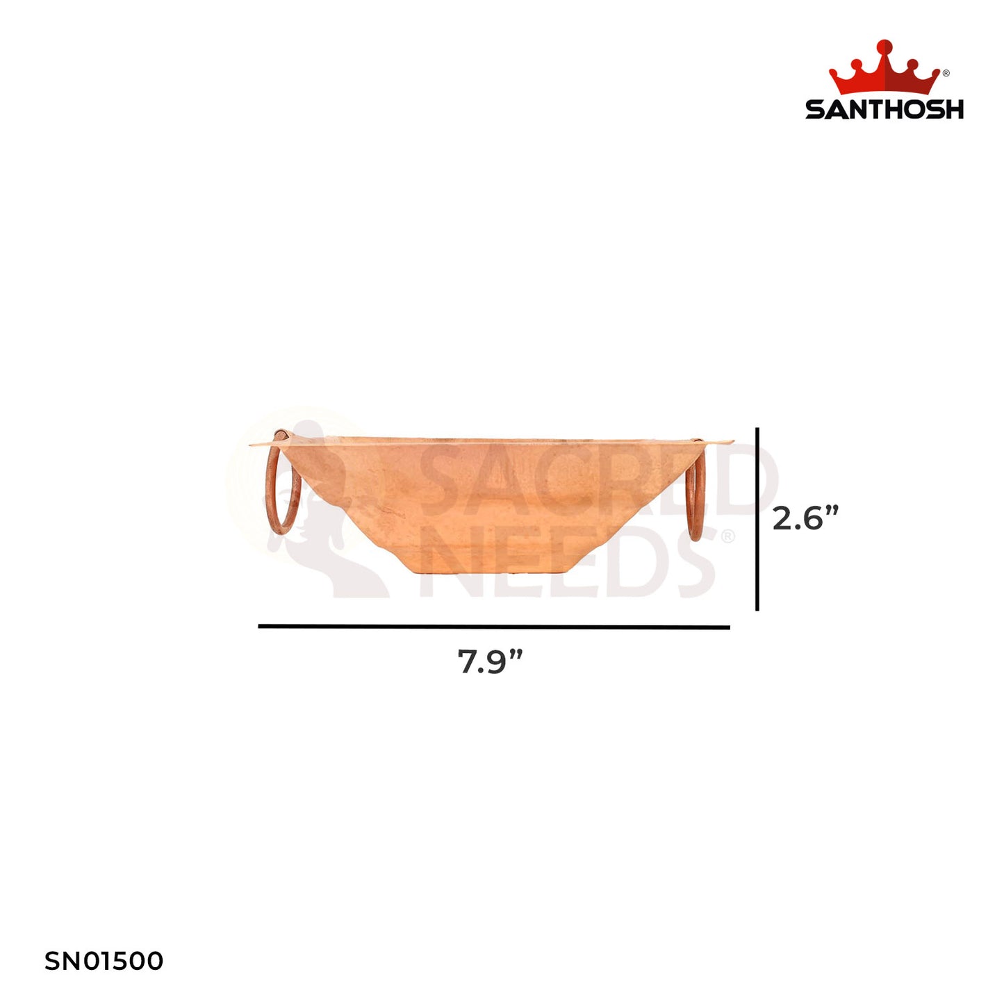 Copper Homam Kundam – 2.6 Inch Handmade Fire Havan Kund