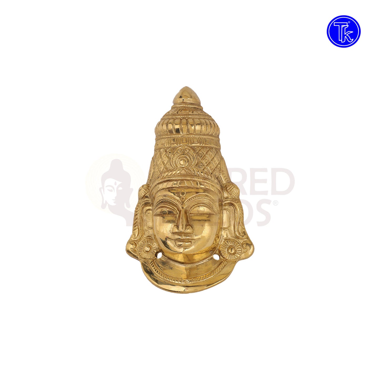 Brass Ganesha Face Wall Mounted – 9.5 Inch Ethnic Wall Decor