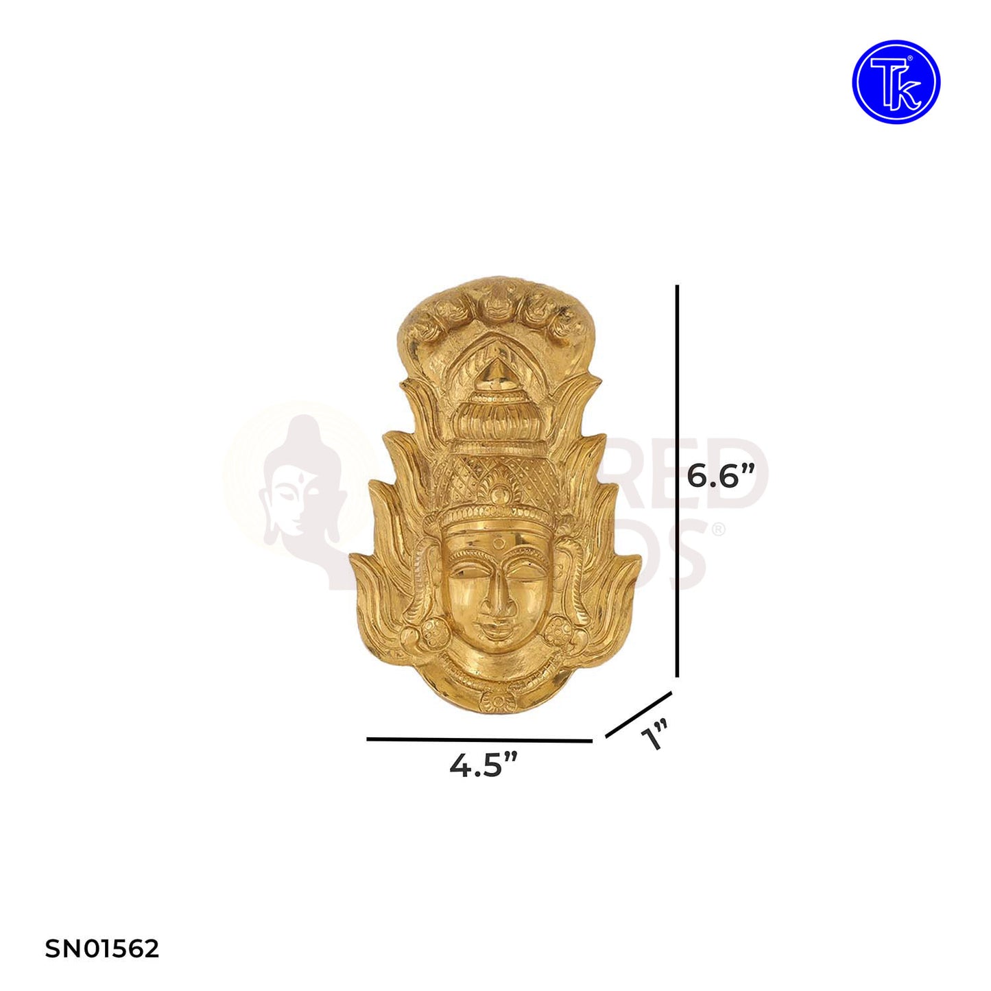 Mari Amman Face Wall Mounted – 6.6 Inch Traditional Wall Hanging