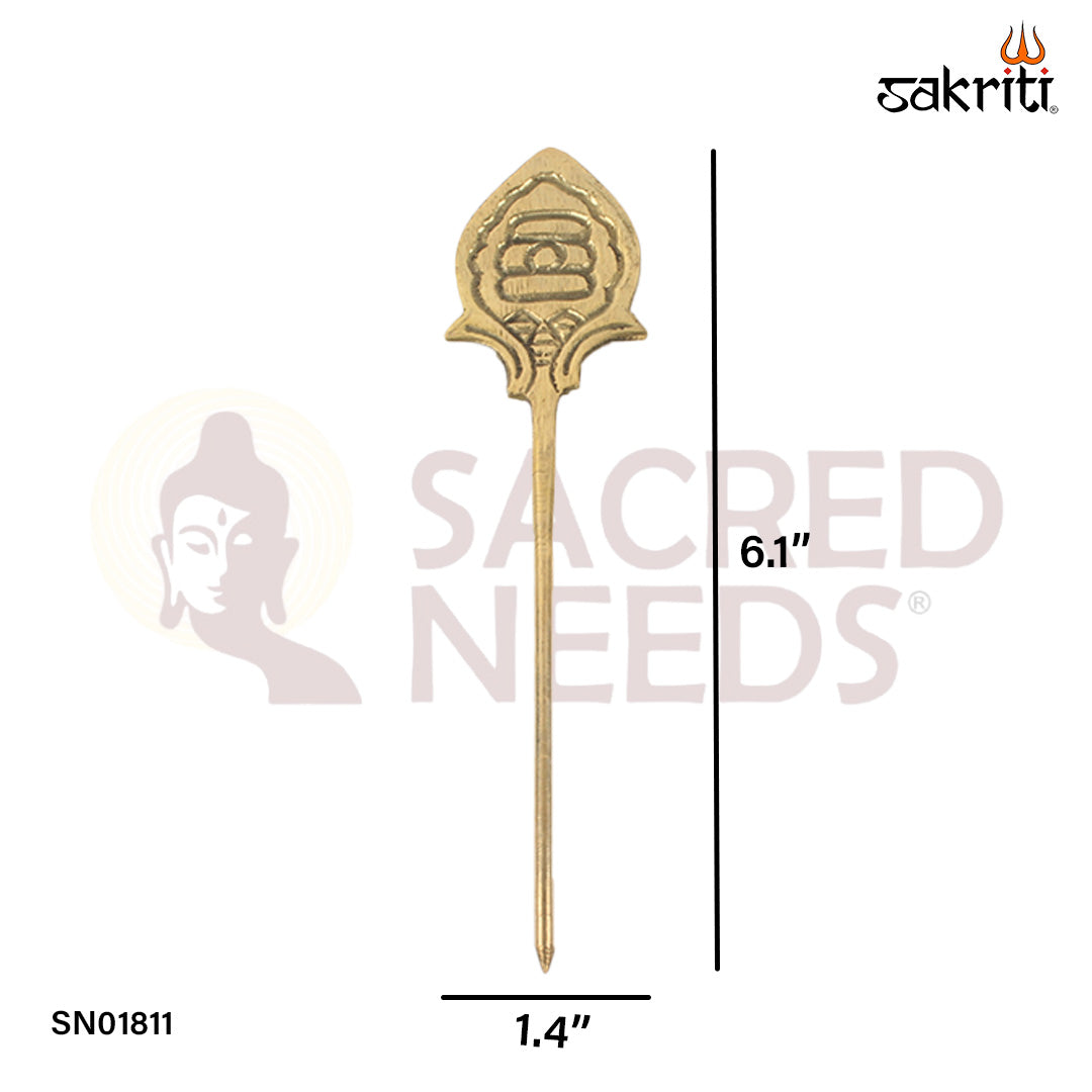 Brass Vel – 6.1 Inch Traditional Brass Vel for Rituals and Offering