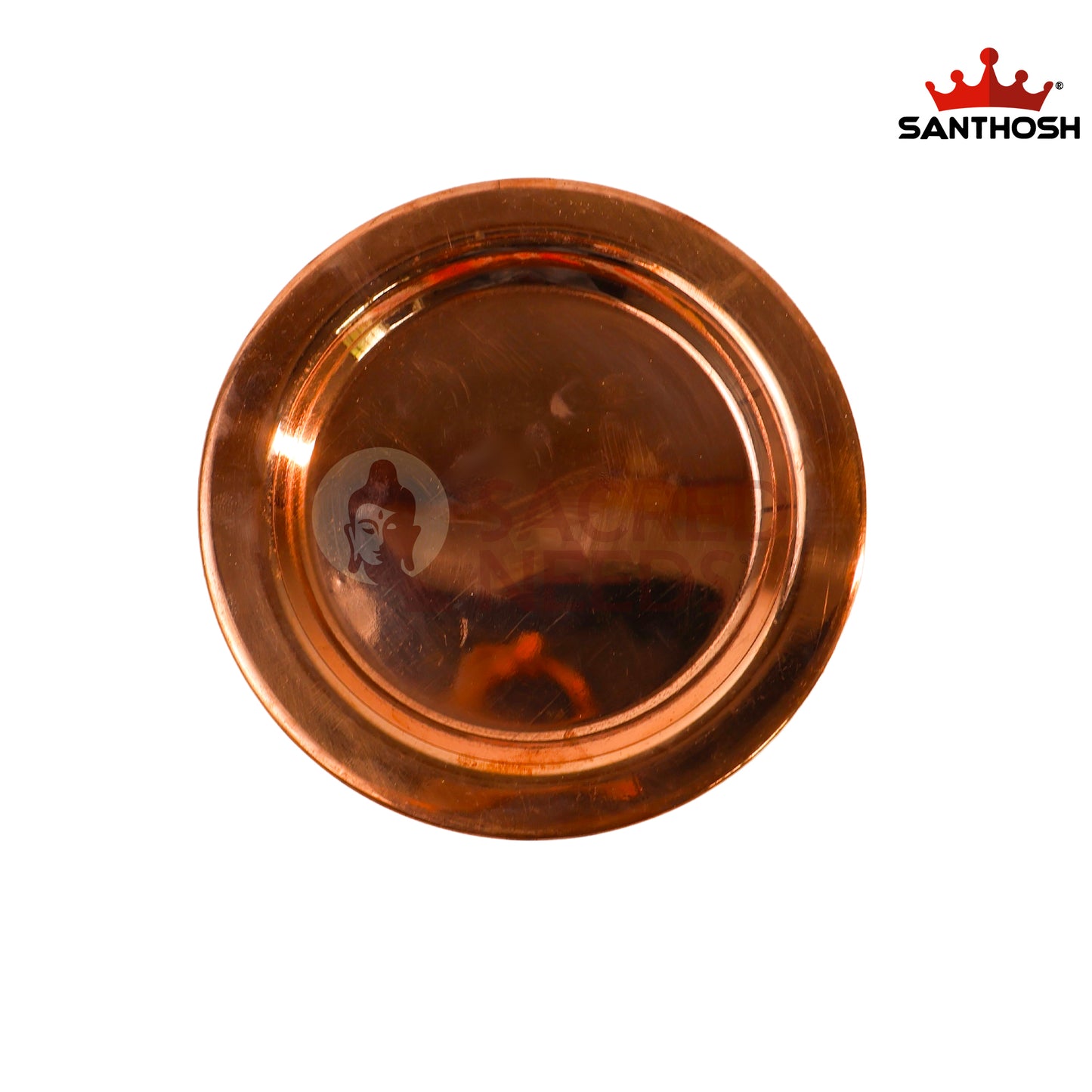 Copper Tope Cover / Lid – 5.4 Inch Length | Traditional Copper Vessel Lid for Pooja, Kitchen & Temple Use