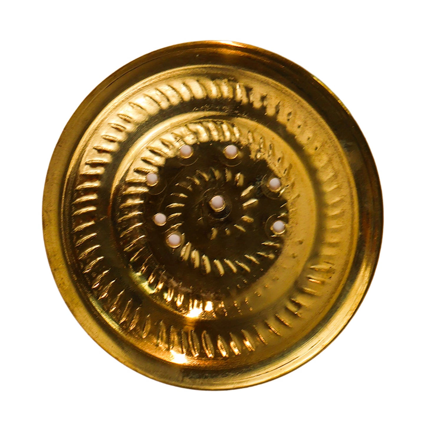 Brass Sipple Plate – 4.6 Inch Length | Traditional Brass Plate for Pooja Offerings & Home Temple Use
