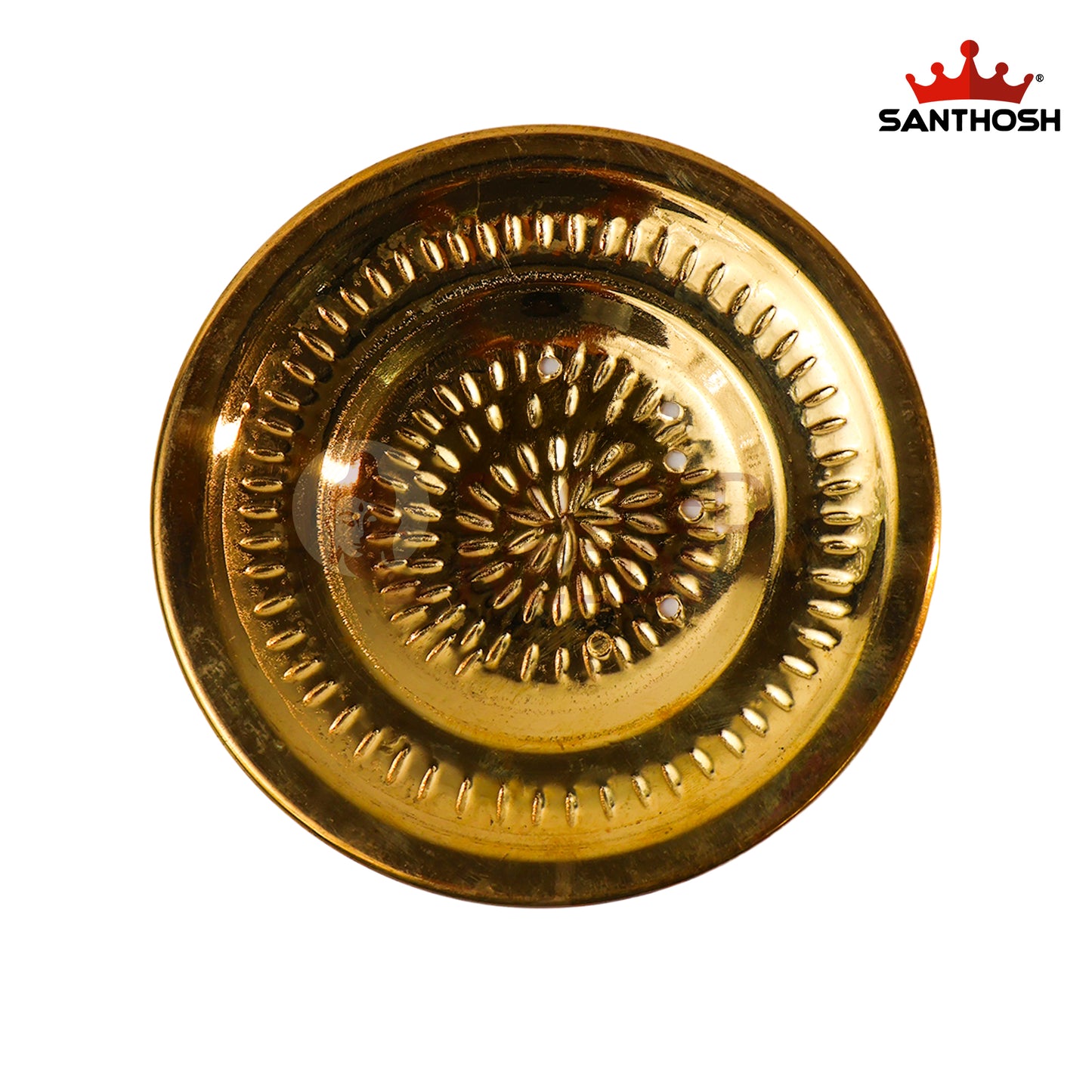 Brass Sipple Plate – 5.7 Inch Length | Traditional Brass Plate for Pooja, Offerings & Home Temple Use