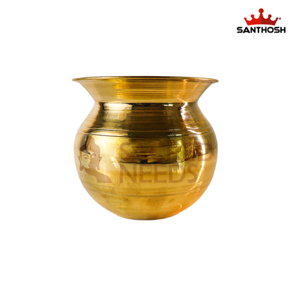 Brass Kavadi Chambu – 3.4 Inch Length | Traditional Brass Pot for Pooja, Abhishekam & Temple Rituals
