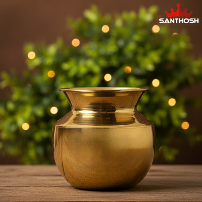 Brass Tirupur Chambu – 4.6 Inch Length | Traditional Brass Pot for Pooja, Abhishekam & Temple Use