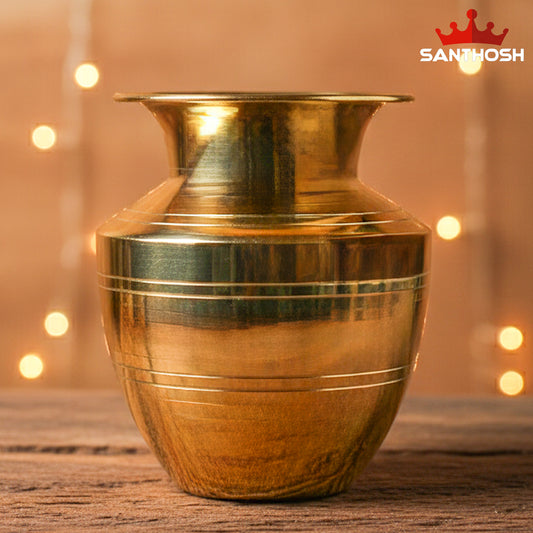 Brass Vaishnav / Iyengar Chambu – 4.6 Inch Length | Traditional Brass Pot for Pooja, Abhishekam & Temple Rituals