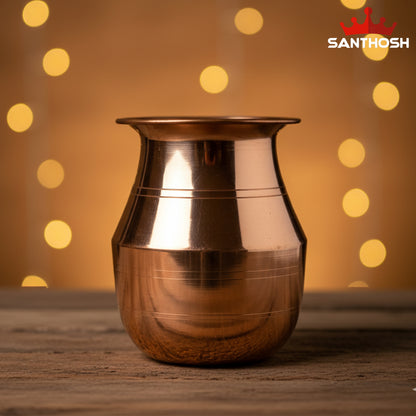 Copper Parsi Chambu – 4.1 Inch Length | Traditional Copper Pot for Pooja, Abhishekam & Temple Use