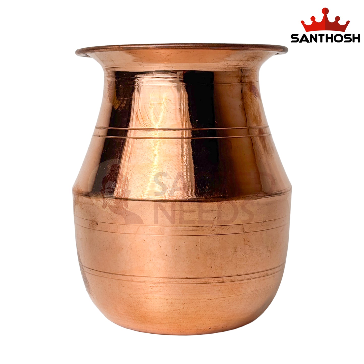 Copper Parsi Chambu – 4.1 Inch Length | Traditional Copper Pot for Pooja, Abhishekam & Temple Use