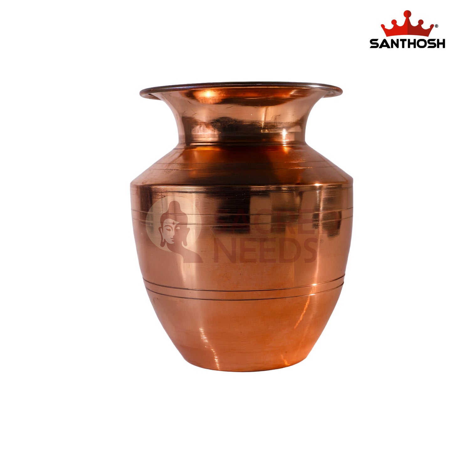 Copper Vaishnav / Iyengar Chambu – 5.9 Inch Height | Traditional Copper Pot for Pooja, Abhishekam & Temple Use