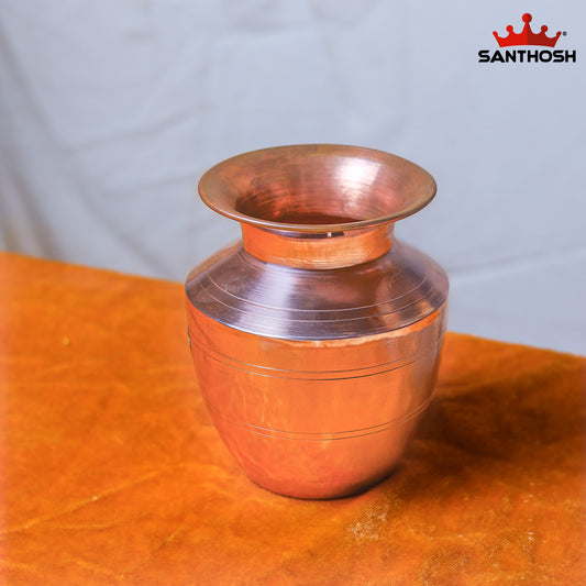 Copper Vaishnav / Iyengar Chambu – 5.9 Inch Height | Traditional Copper Pot for Pooja, Abhishekam & Temple Use