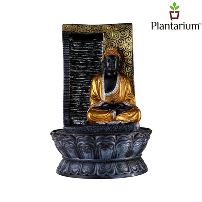Polyresin Buddha Fountain – 18 Inch (45.7 cm) Height | Indoor Meditation, Zen Garden & Home Decor Fountain