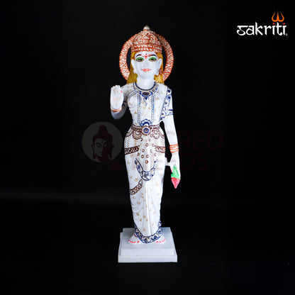 Sacred Needs Marble Dust Radha Krishna Set – 26 Inch (66 cm) Height | Large Radha Krishna Idol for Temple, Pooja Room & Home Décor