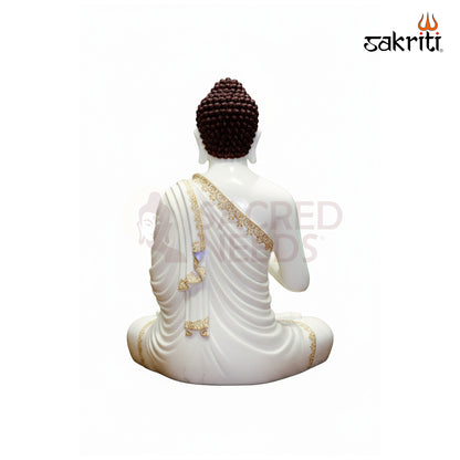 Marble Dust Buddha Idol – 22 Inch (55.88 cm) Height | Spiritual Meditation Statue for Home & Office Decor, Yoga & Wellness Spaces