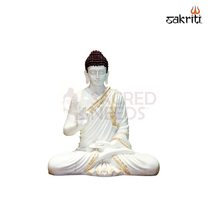 Marble Dust Buddha Idol – 22 Inch (55.88 cm) Height | Spiritual Meditation Statue for Home & Office Decor, Yoga & Wellness Spaces