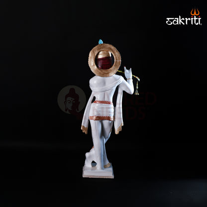 Sacred Needs Marble Dust Krishna Idol – 26 Inch (66 cm) Height | Large Standing Krishna Statue for Temple, Pooja Room & Home Decoration