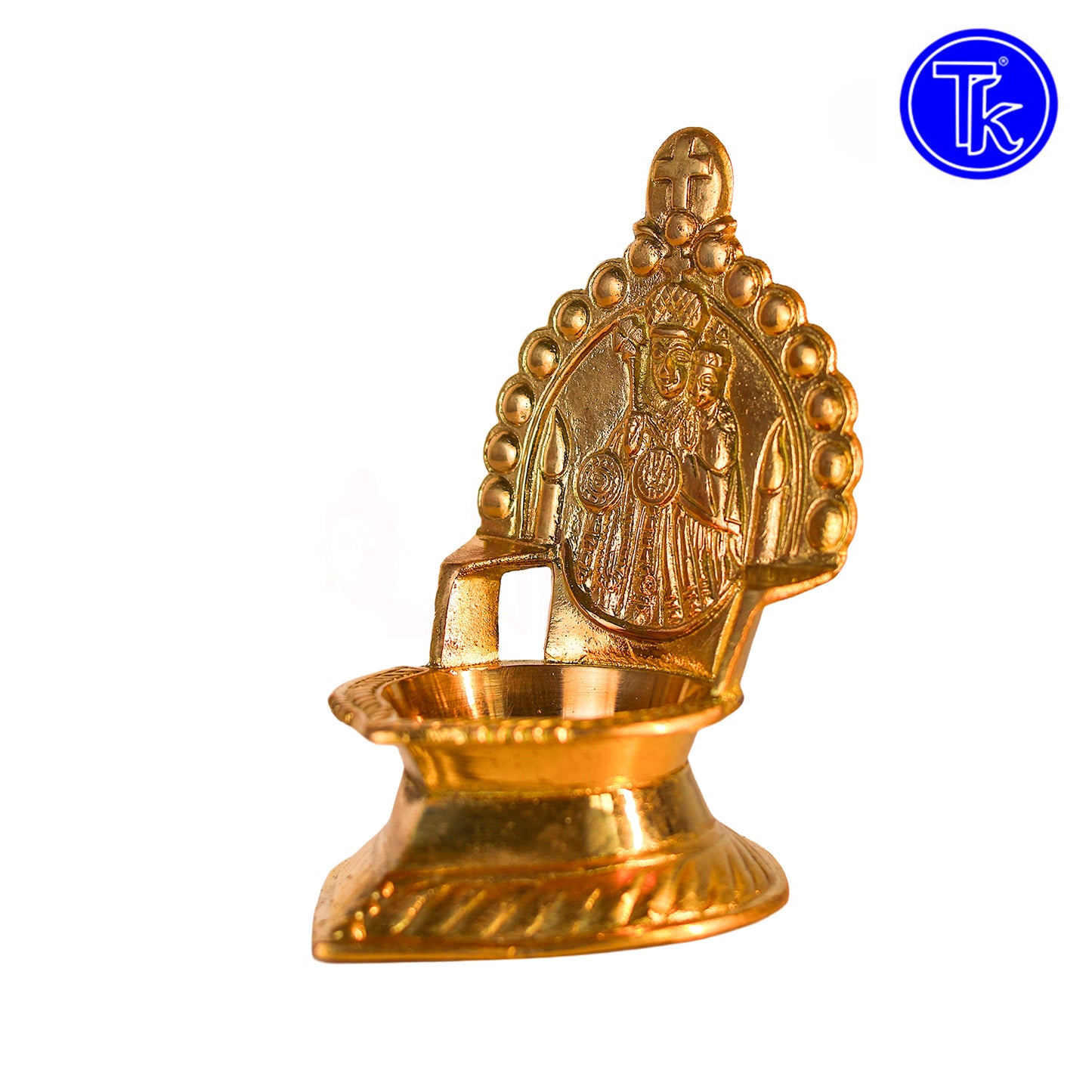 Brass Matha Vilakku – 3 Inch Length | Traditional Brass Oil Lamp for Pooja, Temple & Home Décor