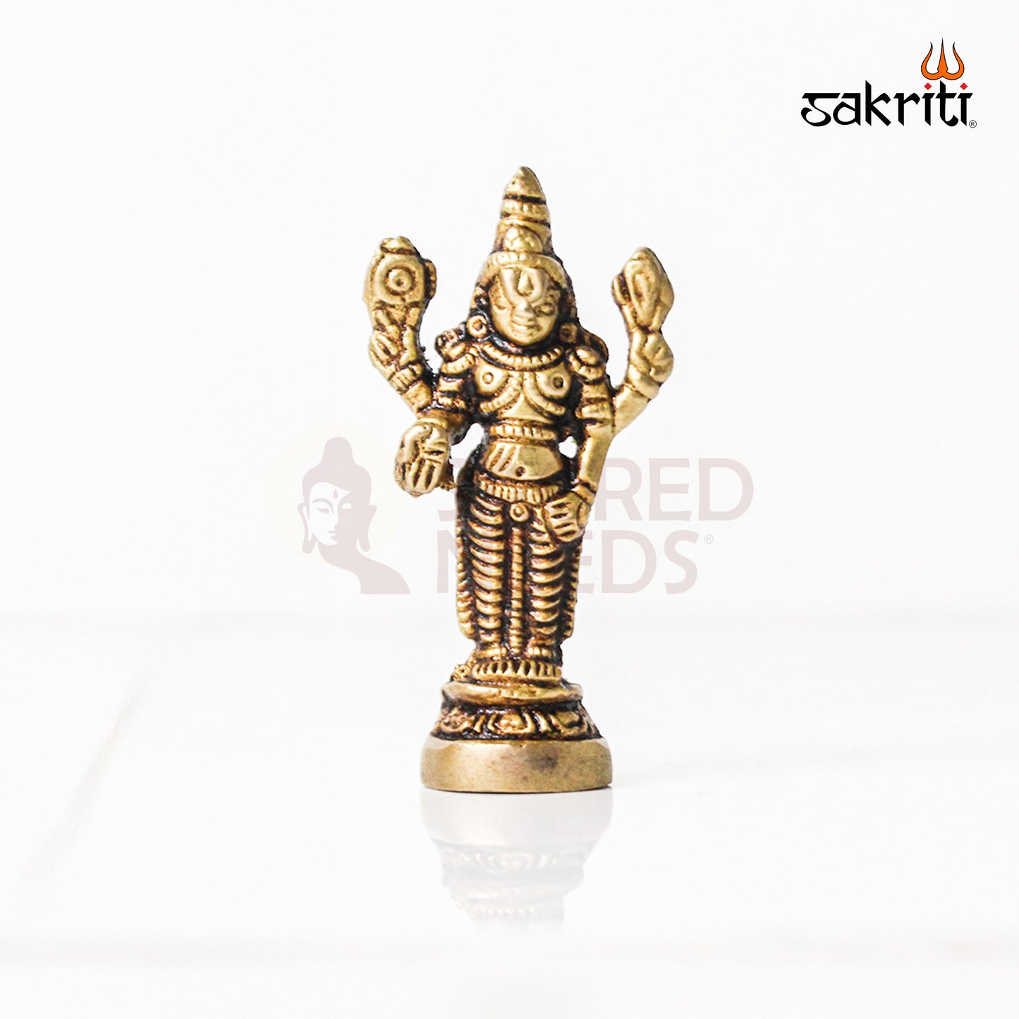 Brass Balaji – 3 Inch Height | Lord Venkateswara Idol for Pooja Room, Temple & Home Decor