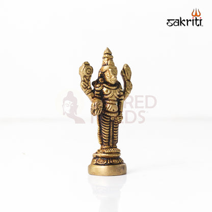 Brass Balaji – 3 Inch Height | Lord Venkateswara Idol for Pooja Room, Temple & Home Decor