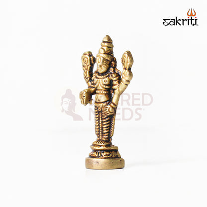 Brass Balaji – 3 Inch Height | Lord Venkateswara Idol for Pooja Room, Temple & Home Decor