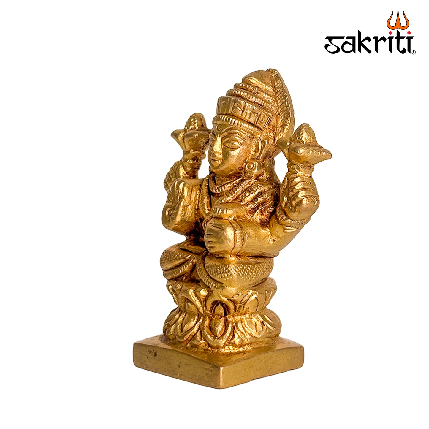 Brass Lakshmi – 2.5 Inch Height | Goddess Lakshmi Idol for Temple, Pooja Room & Wealth Decor