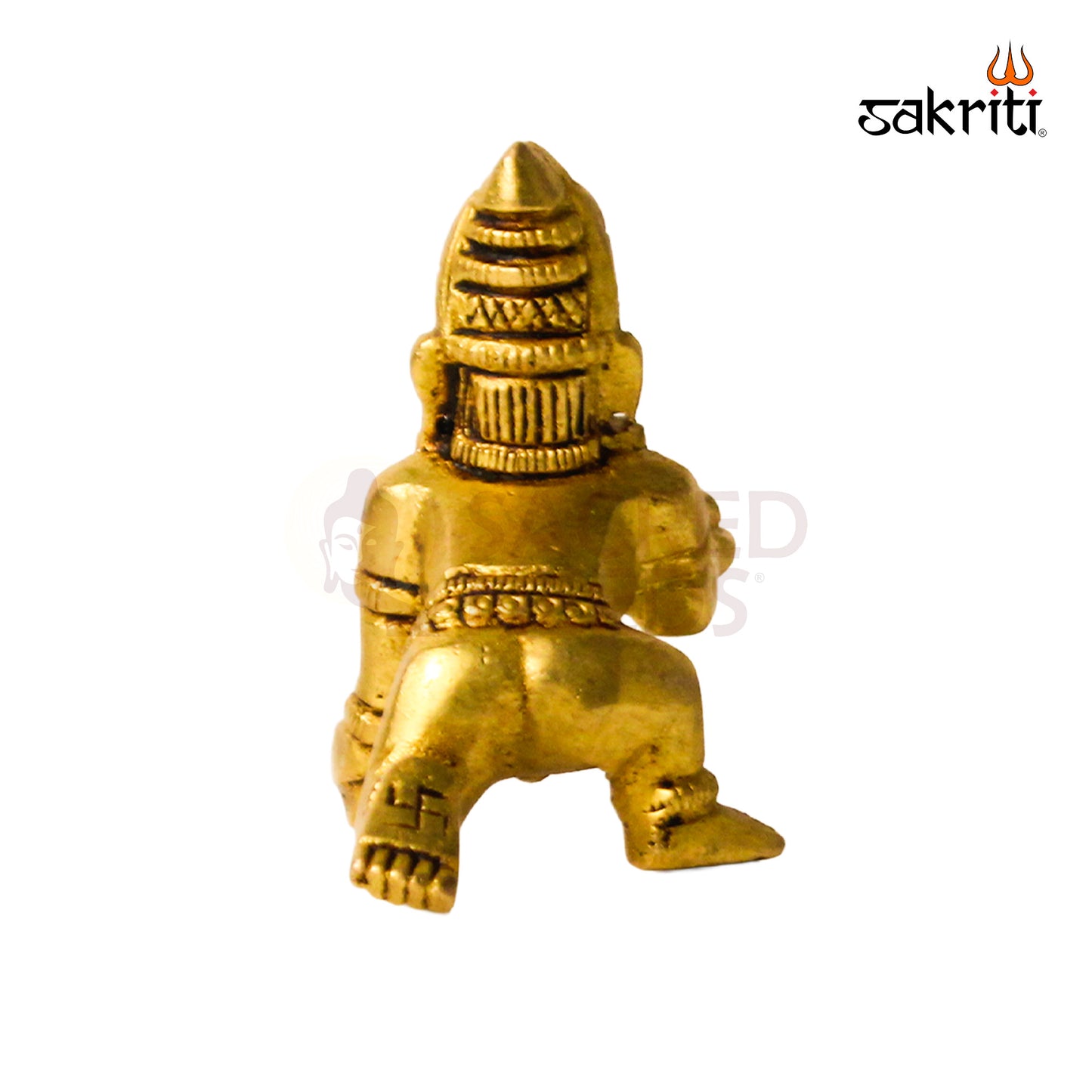 Brass Ladoo Krishna – 2.2 Inch Height | Baby Krishna with Ladoo Idol for Temple, Pooja Room & Home Decor