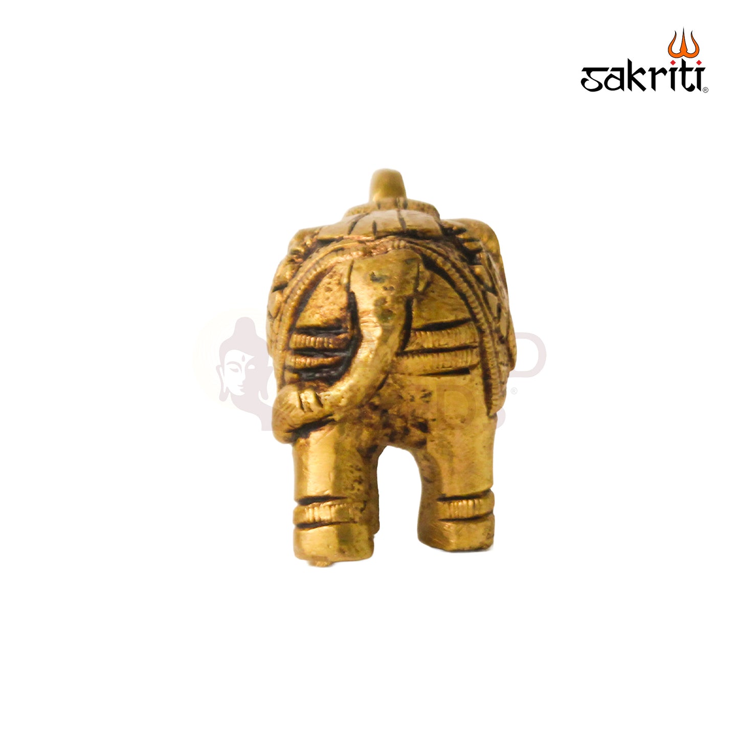 Brass Elephant – 1.7 Inch Height | Miniature Brass Elephant Idol for Pooja Room & Home Decor