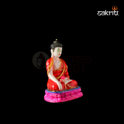 Marble Dust Sleeping Buddha – 6.8 Inch Height | Reclining Buddha Statue for Meditation & Home Decor