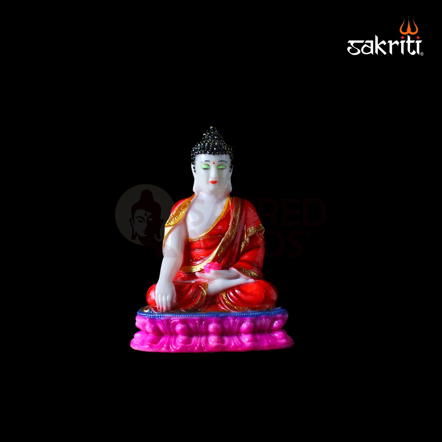 Marble Dust Sleeping Buddha – 6.8 Inch Height | Reclining Buddha Statue for Meditation & Home Decor