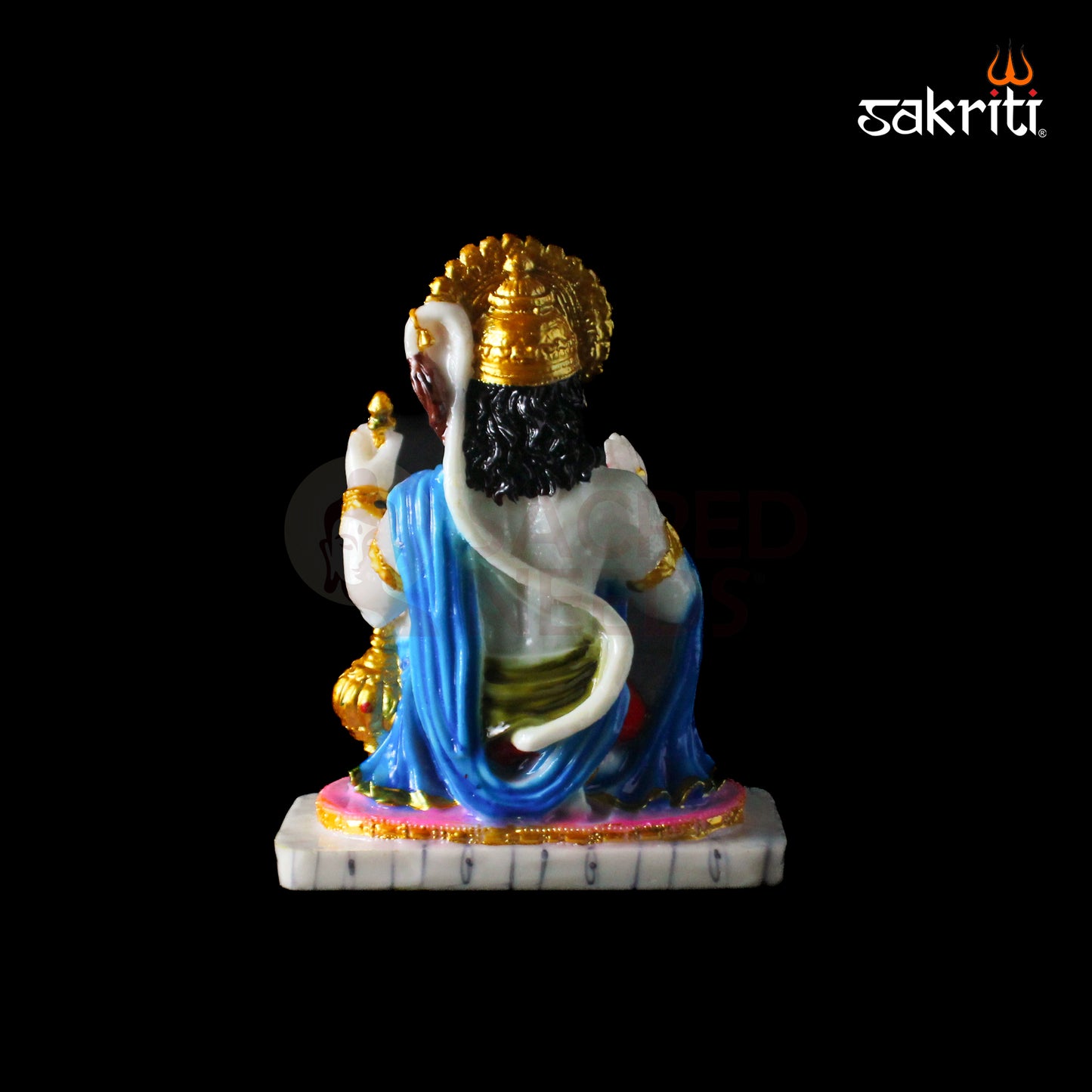 Marble Dust Hanuman – 8 Inch Height | Hanuman Idol Statue for Pooja Room, Temple & Home Decoration