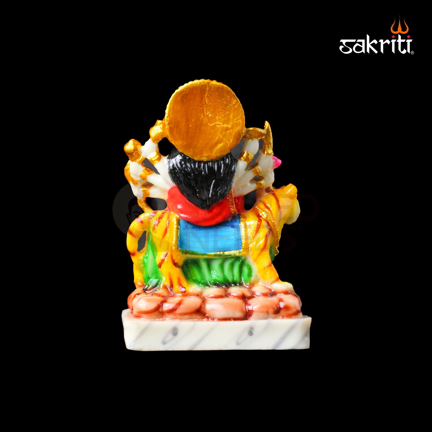 Marble Dust Durga – 5.2 Inch Height | Goddess Durga Idol Statue for Temple, Pooja Room & Home Decor