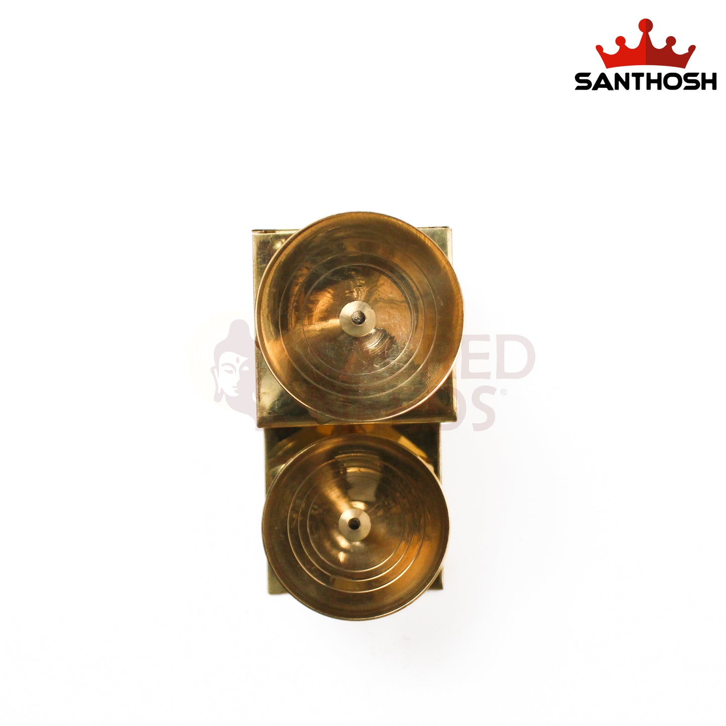 Brass Step Pyali 2 Deepam – 3.6 Inch Height | Traditional Deepam Lamp for Pooja Room & Home Decor