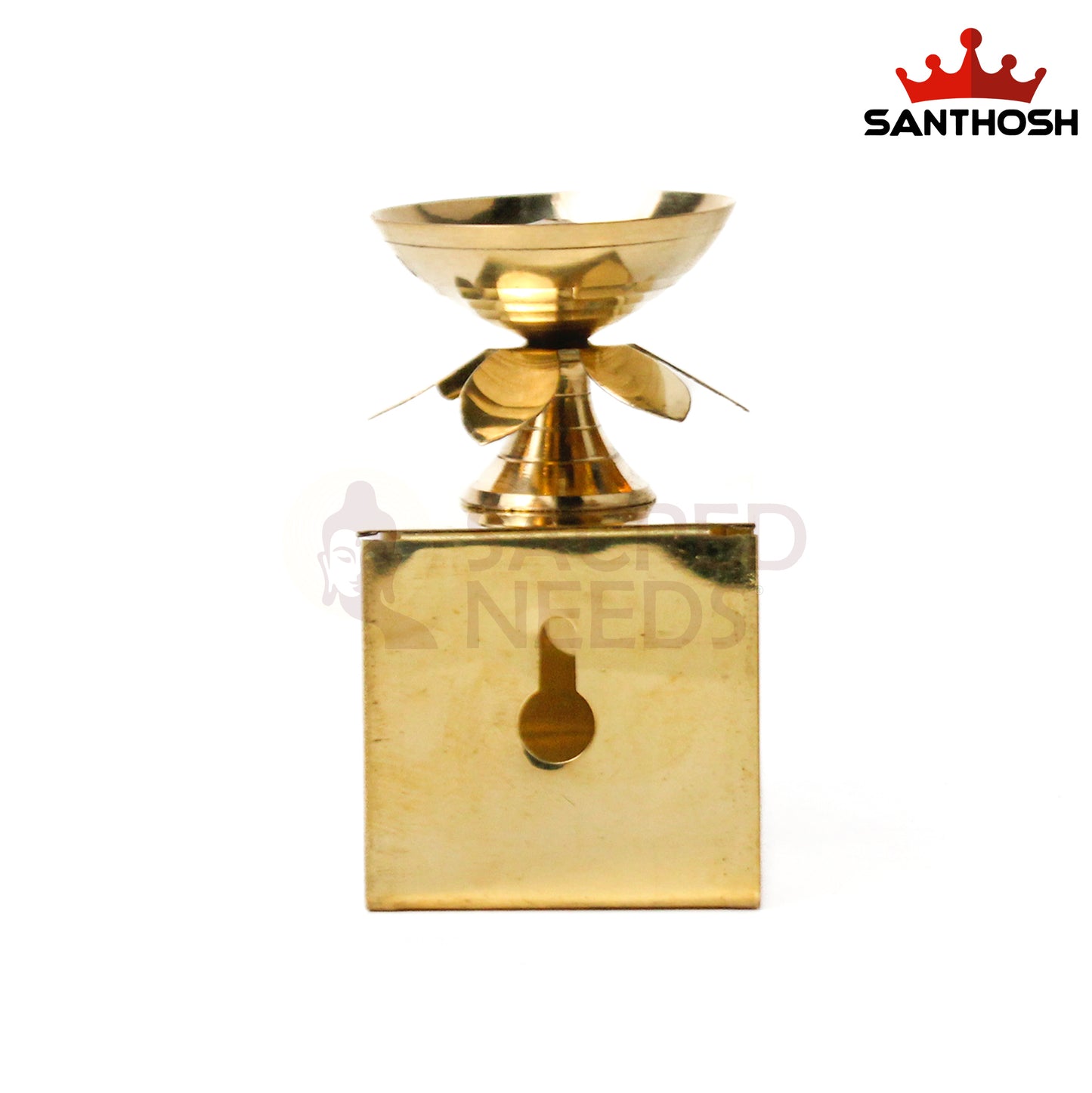 Brass Step Pyali 2 Deepam – 3.6 Inch Height | Traditional Deepam Lamp for Pooja Room & Home Decor